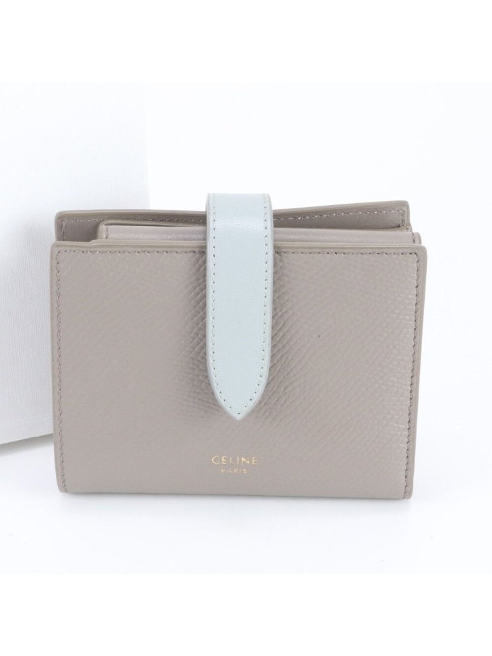 Celine Small Strap Wallet Leather Bifold Compact
